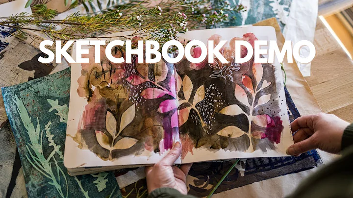 How to paint fun botanicals I Easy negative space ...