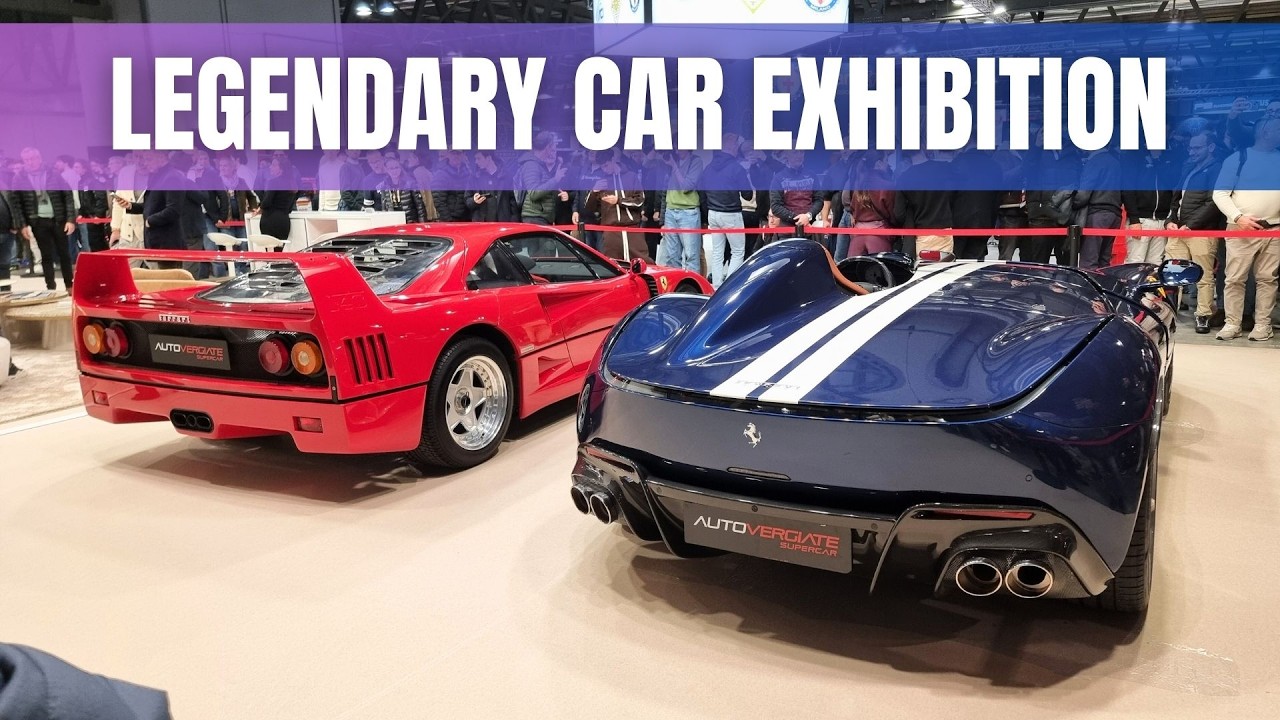 Milano Auto Classica 2025 с Ferrari SP1 Monza, F50, F40, R34 GTR Nismo, Ferrari FXX, CLK DTM