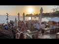 Sunset party at the hula hula hvar beach bar on the island of hvar  yacht week in croatia 2022