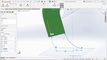 70 SolidWorks, How To Apply a Sketch Relation to Existing Model Geometry – Tangent Sketch Relation.