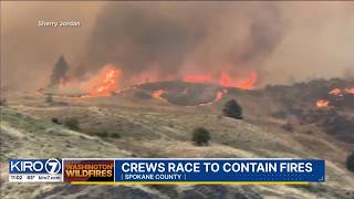 Crews race to contain devastating Spokane Complex fires