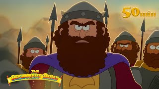 👑 ¡David vence al gigante Goliat! ⚔️😲 - Compilaciones - Mi Pequeña Biblia✝️