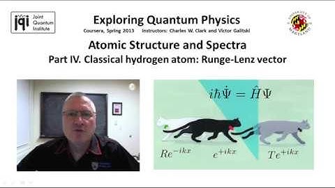 04 Part IV  Classical hydrogen atom  Runge Lenz vector
