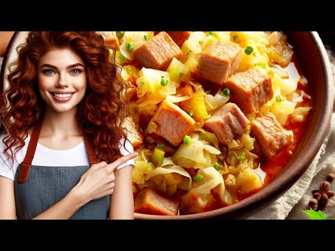 Video: Pork Casserole With Cabbage