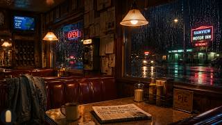 Waiting Out the Storm at the Roadside Diner | Cozy Rain Ambience (2 Hours)