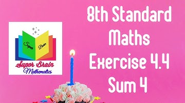 8th std maths, Samacheer, Term 2, Chapter 4, Information processing, Exercise 4.4, Q. No. 4