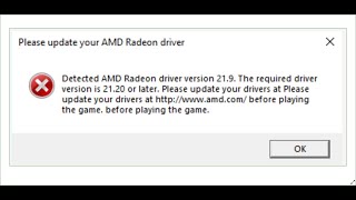 Fix Battlefield 62042 Error Detected Amd Radeon Driver Version 21.9.Required Driver Version 21.20