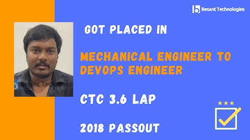 Besant Technologies Velachery Reviews | Ranjith Got Placed | Mechanical Engg to DevOps Engineer