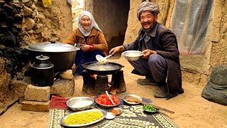 Old Lovers Cooking Local recipe in the Cave | Afghanistan Village Life