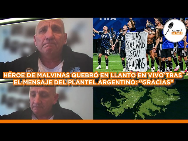 VETERANO HÉROE DE MALVINAS QUEBRÓ EN LLANTO EN VIVO POR BANDERA DE LA SELECCIÓN ARGENTINA: “GRACIAS”
