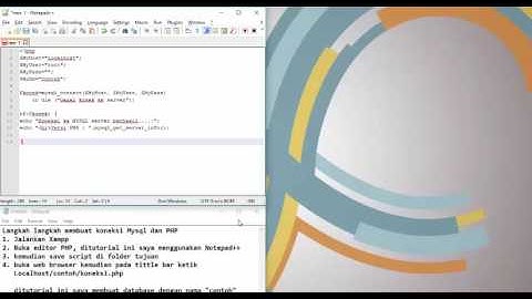 Membuat Koneksi PHP MySQL