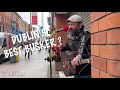 Is this Dublin's Best Busker? On Henry Street. Mick McLoughlin, homeless song, David Grey cover