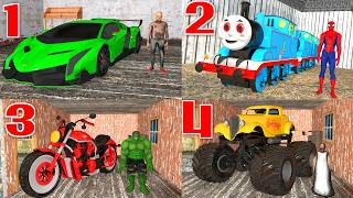 Granny 1 2 3 4 Escape With All Vehicles cars Funny in Granny house - Gameplay Animation (p.11)
