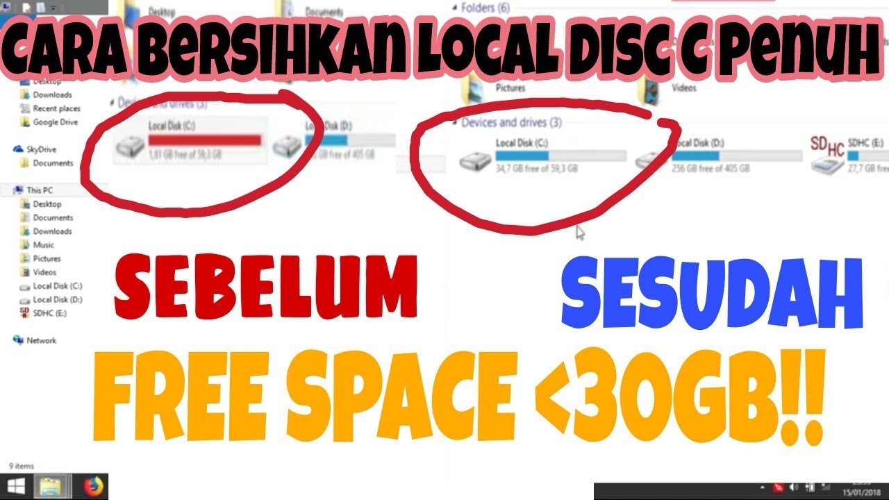 3 Cara Membersihkan Local Disk C Penuh! Bersihin yang Rajin ya...