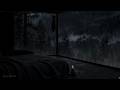 Rainy Night with a Distant Mountain Lodge | Rain & Distant Thunder for Sleep — 8 Hours
