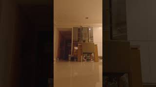 Third person FPV drone indoor cinematic experiment high effort tricks fail into heavy crash turtle m