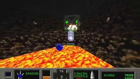 Descent II: Obsidian - Level 4 + SL1 Part 2, Ace, Coldstart, Reload on death, D1 primaries*