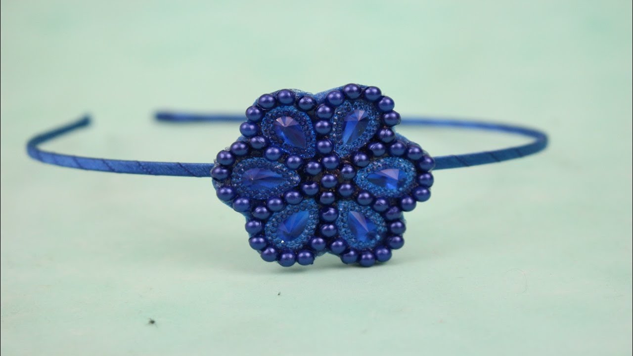 Passo a passo: flor fácil de chaton e pérolas