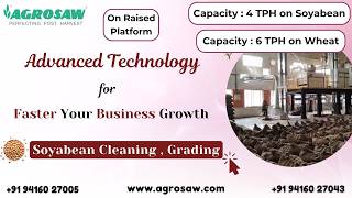 4 TPH Soyabean Cleaning & Grading Plant | 6 TPH Wheat Capacity | Raised Platform Setup