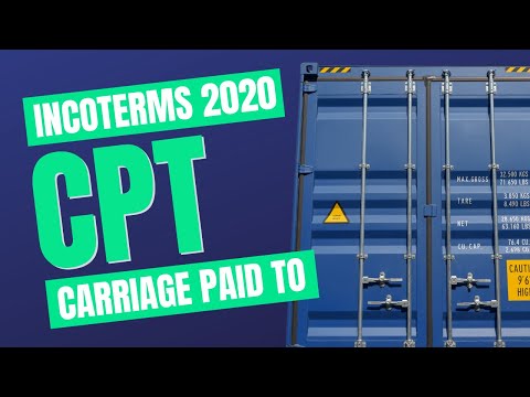 Incoterms 2020 CPT: