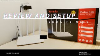 Review and setup Tenda F6  N300 مراجعة و إعداد نقطة الوصول
