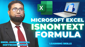 ISNONTEXT FORMULA - #ISNONTEXT - #microsoftoffice - #microsoftoffice  - #microsoft - AHSAN MUGHAL