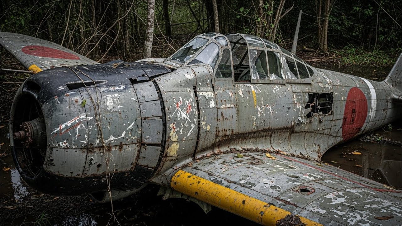 Asmr WWII Japanese Zero Fighter Recovered from Jungle Swamp full restoration. 