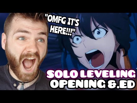 First Time Reacting to SOLO LEVELING *NEW* Opening & Ending | New Anime Fan | REACTION!