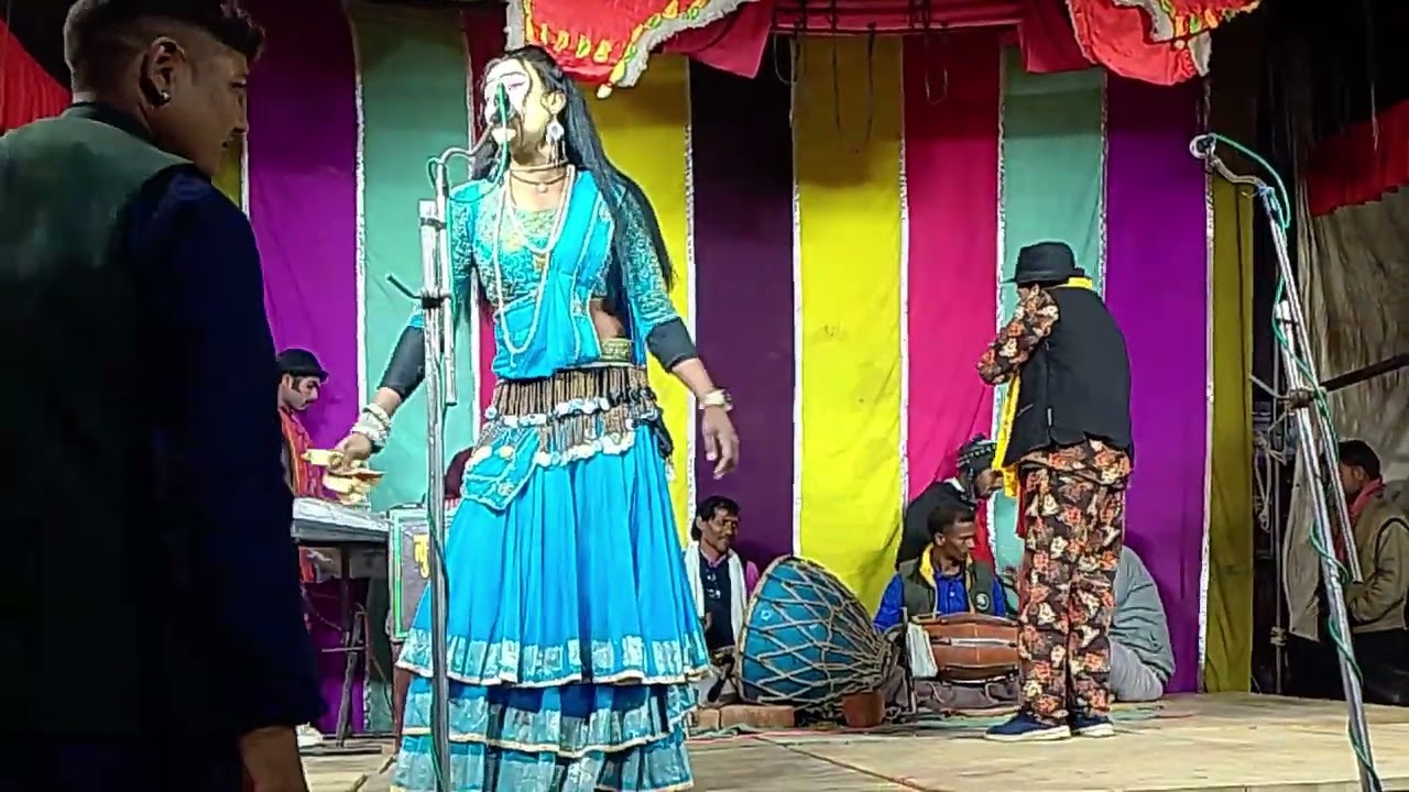 न्यू कुनाल थ्रियेटिकल संगीत पार्टी बेहटा खुर्द रायबरेली राजेश यादव कि नौटंकी 