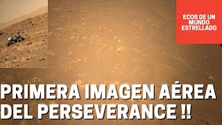 Por Primera Vez Imagen Aerea Del Rover Perseverance Tomada Por El Helicoptero Ingenuity