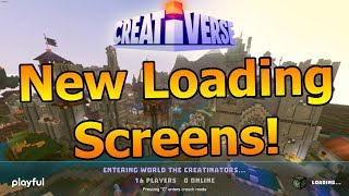 NEW LOADING SCREENS (Mini Update) - Creatinators (83) - Creativerse Let's Play