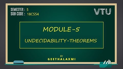 VTU ATC 18CS54 M5 L2 THEOREM UND