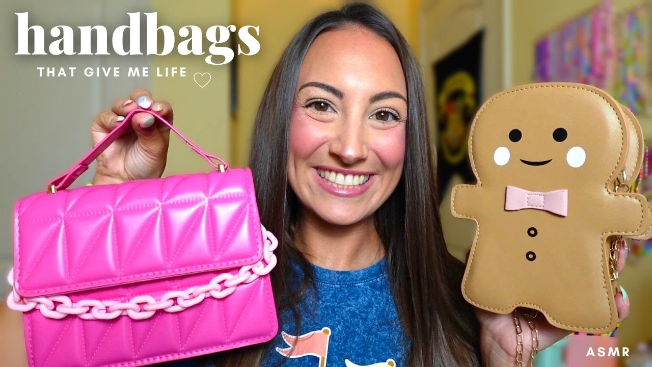 ASMR Handbags That Give Me Life 🙌 (whispered tapping & scratching ...