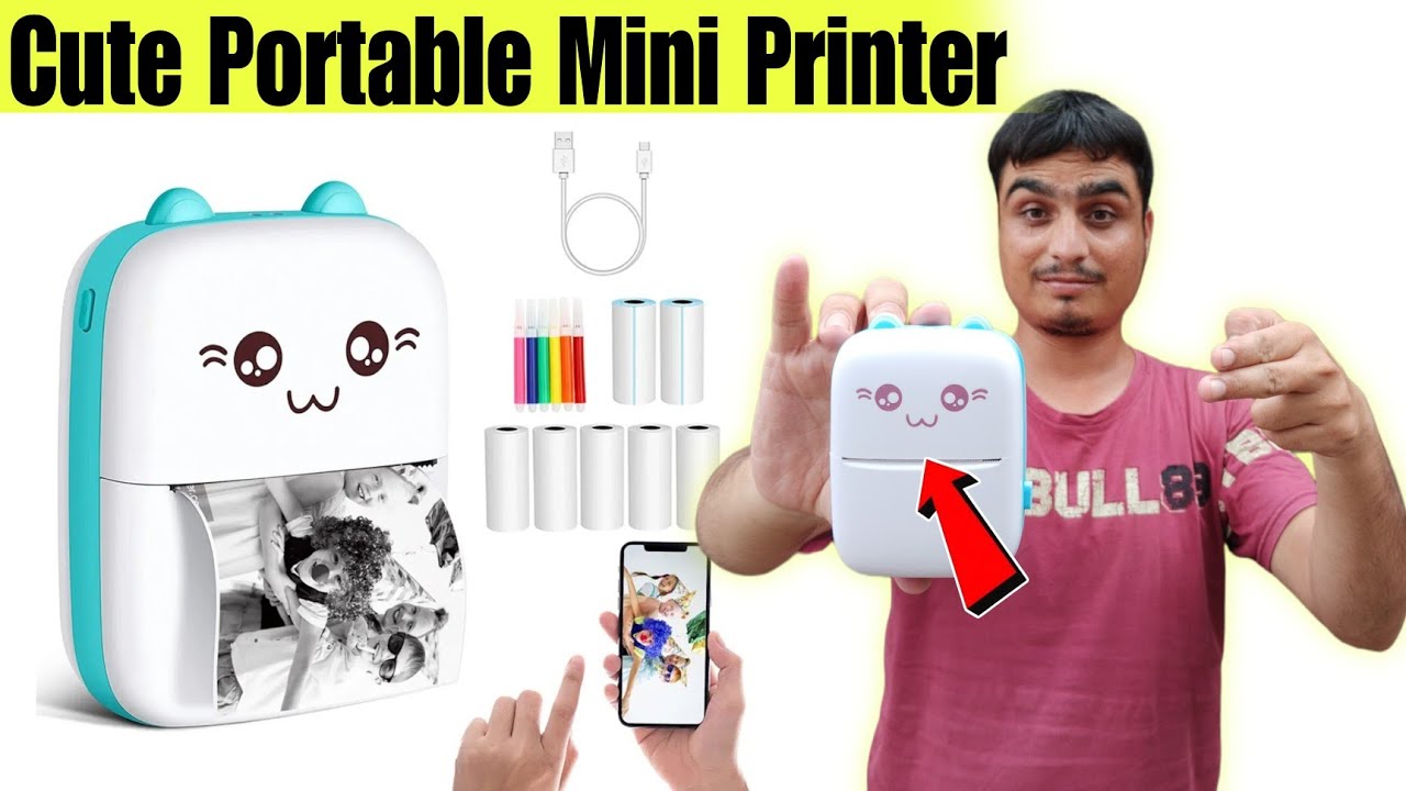 Portable Mini Printer Full Review||Thermal Mini printer||Mini Photo Printer||Bluetooth Mini Printer