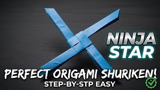 How To Make A Paper Ninja Star (Shuriken) - Easy
