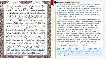 سورة النساء مترجمة للغة الانجليزية   Surah An - Nisa 'is translated into English