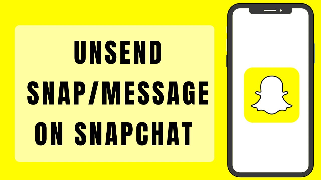 How To Unsend Snap Or Chat Message On Snapchat (2023) - YouTube
