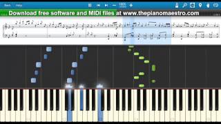 Black and White Rag  - George Botsford -- piano lesson with Synthesia