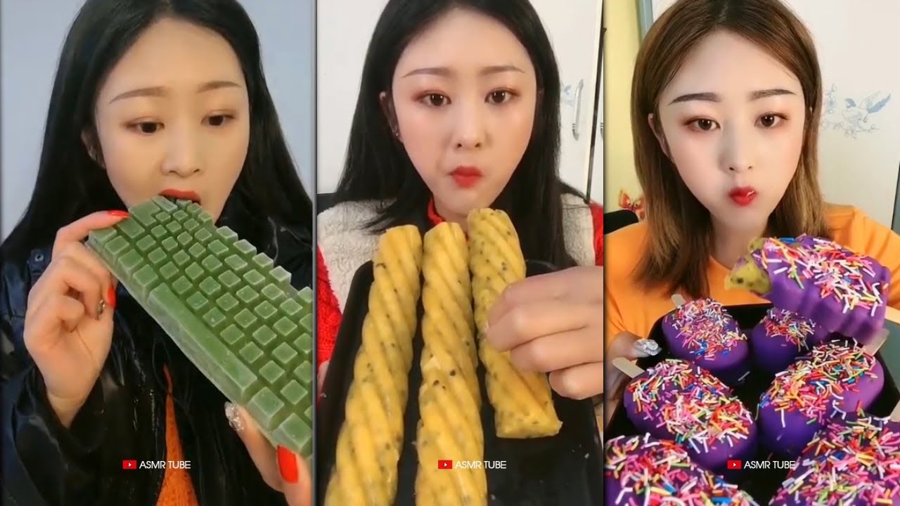 얼음ASMR 바질씨드 얼음먹방 리얼사운드 AMAZING CRUNCHY BASIL SEEDS ICE Eating MUKBANG