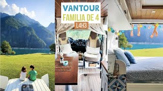 VANTOUR para viajar con FAMILIA en FURGONETA | 2 CAMAS: FIJA y ELÉCTRICA | Citroën JUMPER L4H3