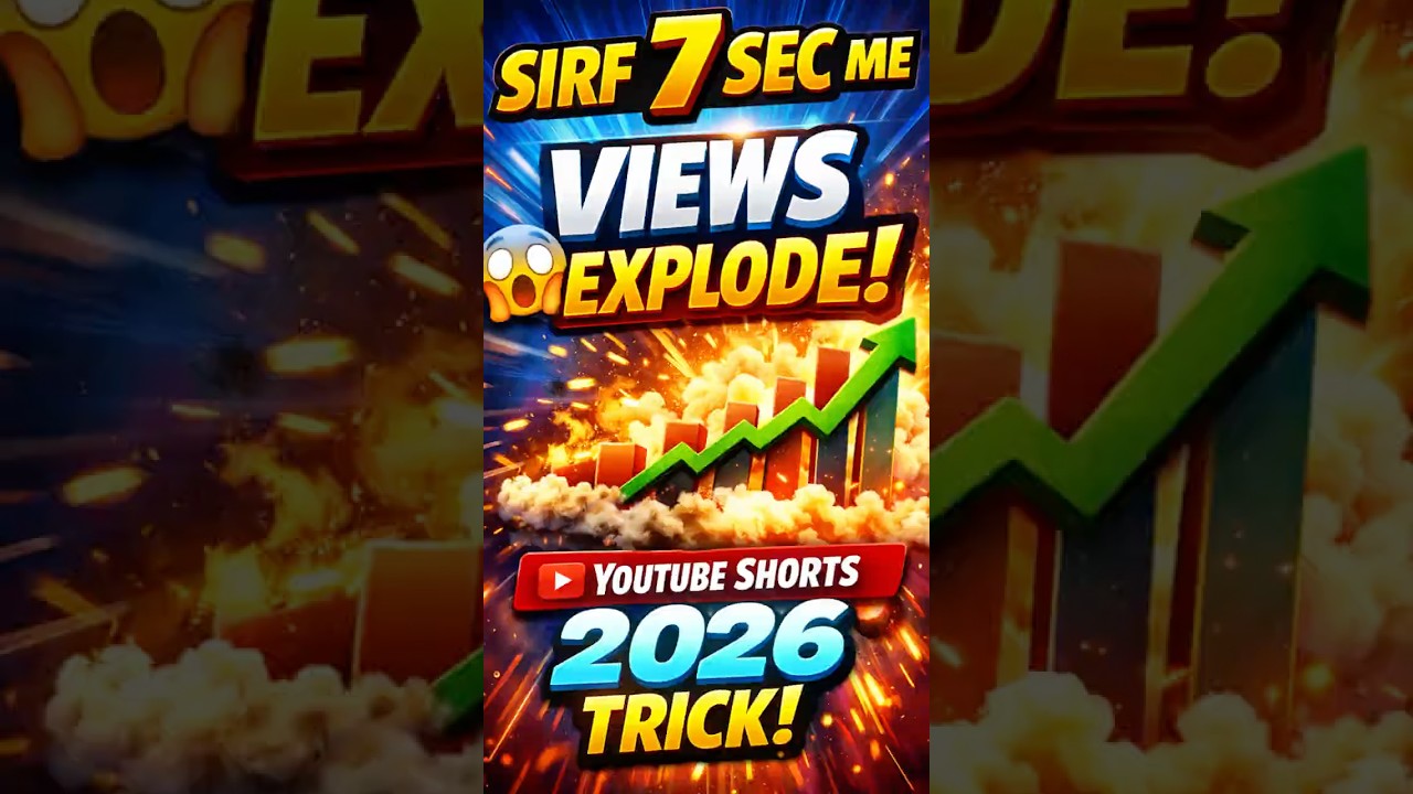 2026 YouTube Shorts Growth Trick 😱 | Sirf 7 Sec Me Views EXPLODE
