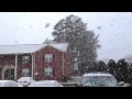 Heavy Snowfall in Buies Creek, North Carolina 2/16/2013