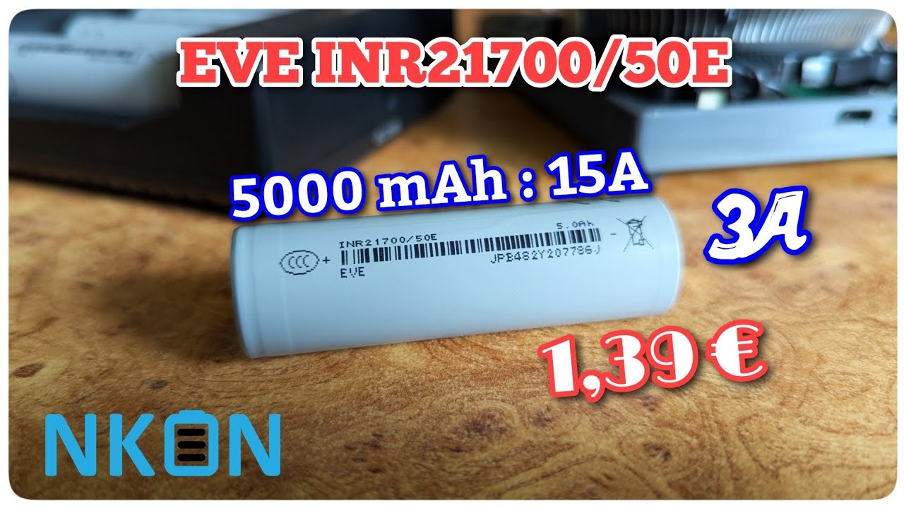 EVE INR21700/50E : Обзор, тест мощности и нагрева. Nkon.