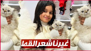 😂🐱منى غيرت شعر القط لقصة غريبة