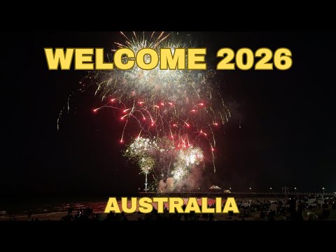 4K Australia New Year 2026 Celebrations Adelaide Fireworks At Brighton Jetty 