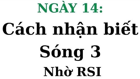30 NGÀY HỌC SÓNG ELLIOTTNGÀY 14: Cách nhận biết sóng 3 nhờ RSI