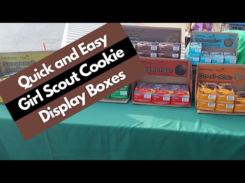 Girl Scout Cookie display boxes