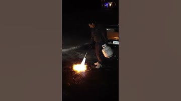 Flamethrower to de ice the driveway