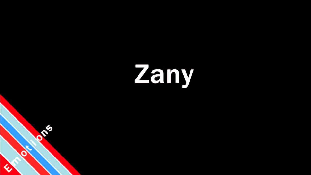 How To Pronounce Zany YouTube