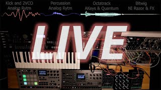 Techno jam with Analog Keys, Analog RYTM, Octatrack, E-352 Cloud Terrarium, Pura Ruina, Faderfox EC4